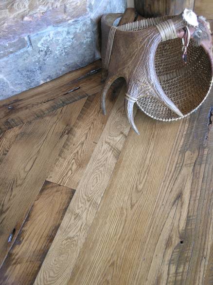 Antique Oak Skip-Planed Flooring